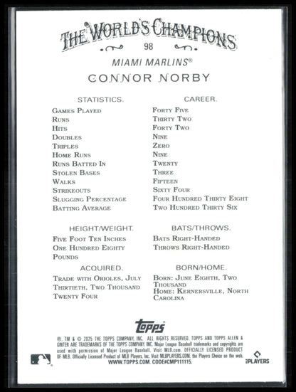 Connor Norby RC Rainbow Foil