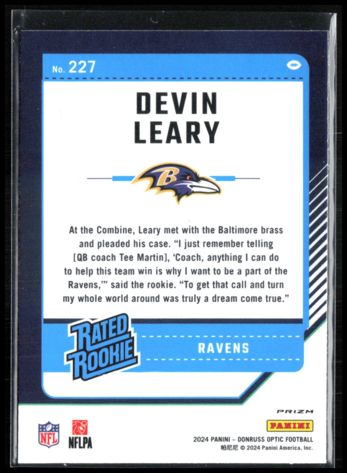 Devin Leary RC Rocket Emoji SP