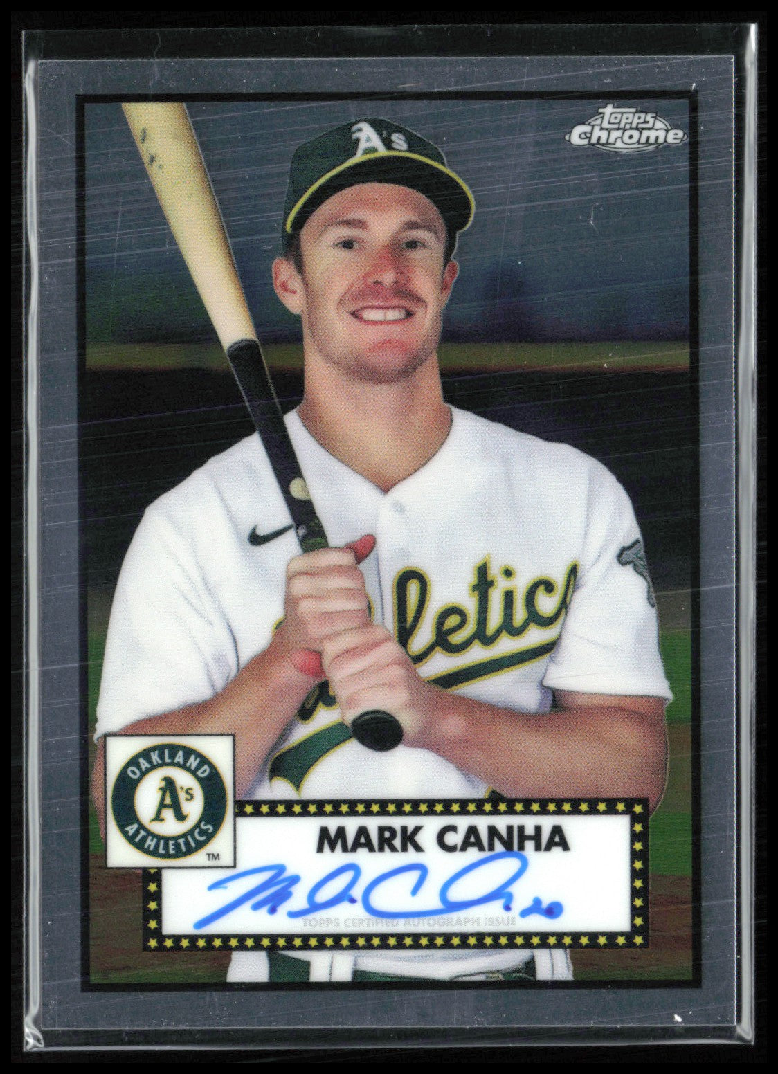 Mark Canha Auto 2021 Topps Chrome Platinum