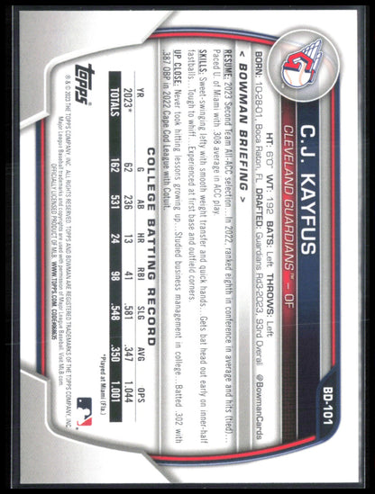 C.J. Kayfus 1st Bowman