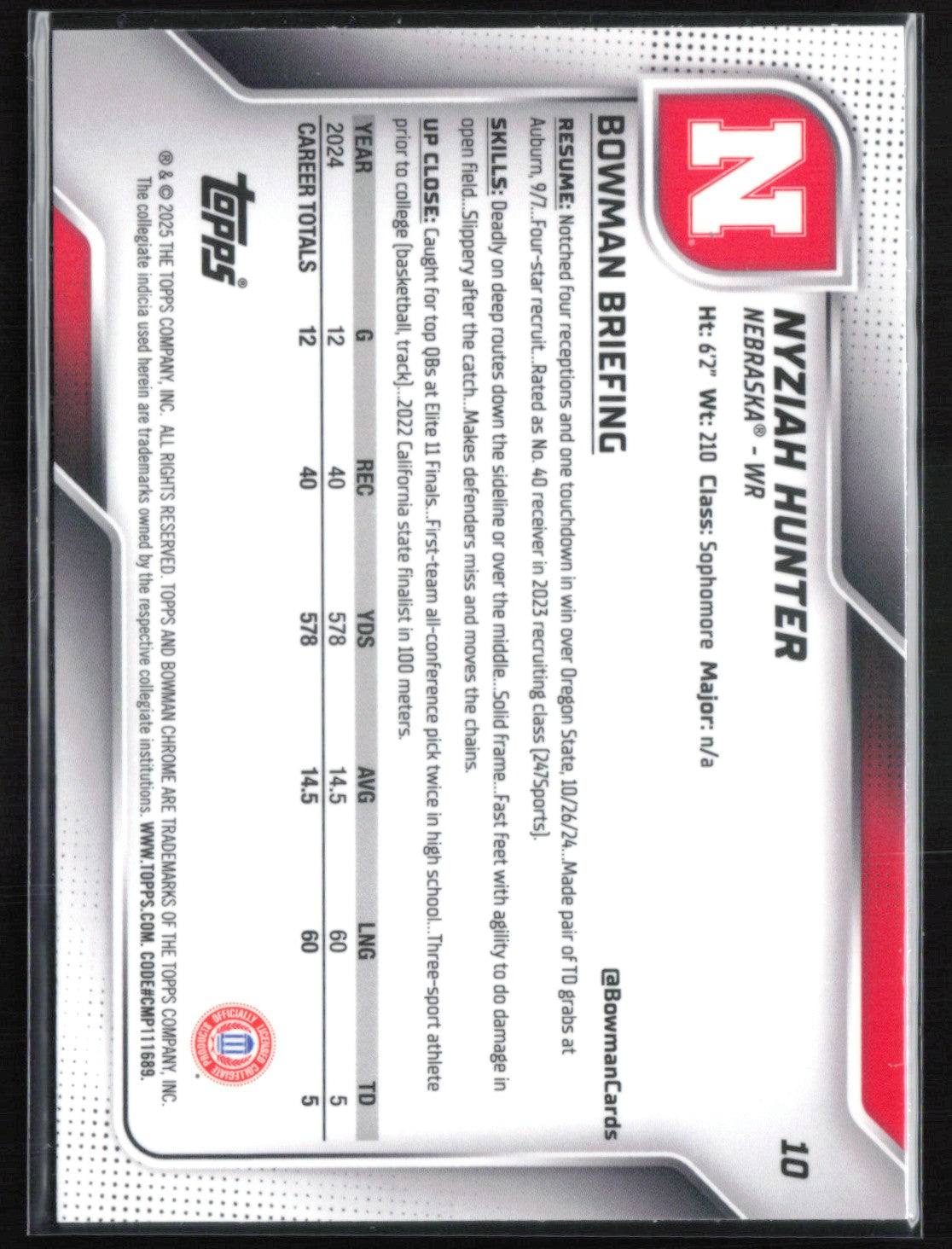 Nyziah Hunter 1st Bowman Pink Lava