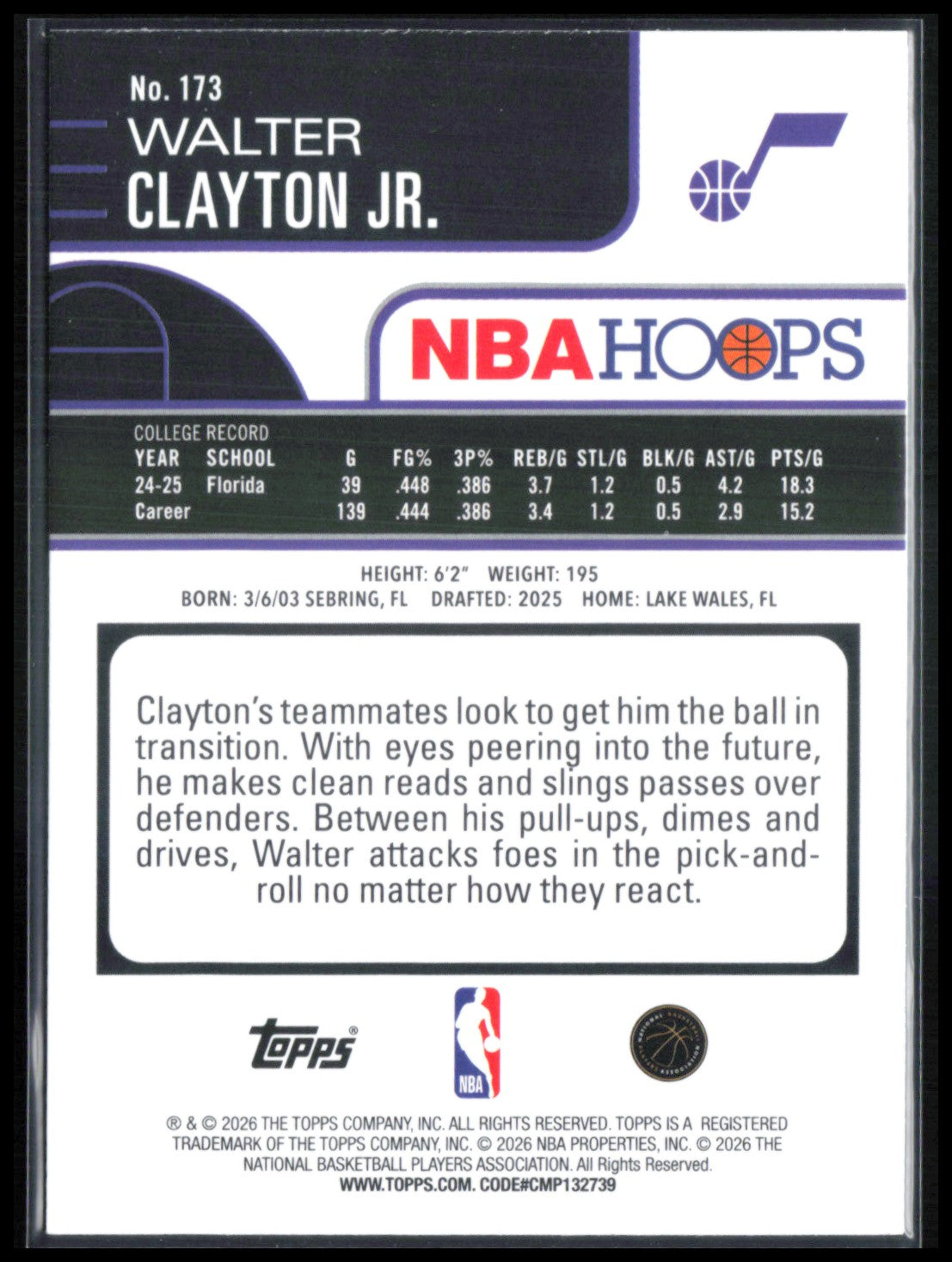Walter Clayton Jr RC