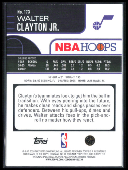 Walter Clayton Jr RC