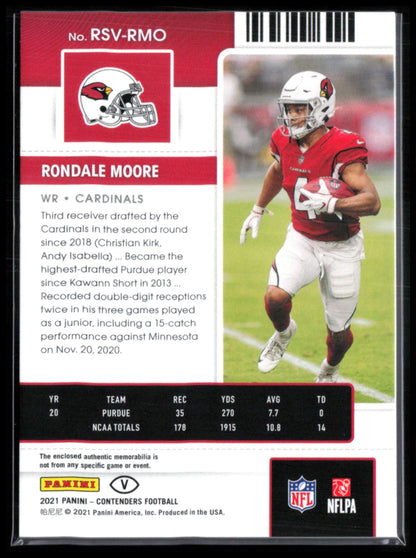 Rondale Moore RC Mem