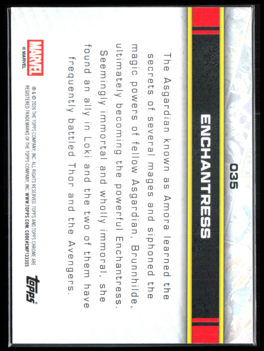 Enchantress 2026 Marvel Topps Chrome