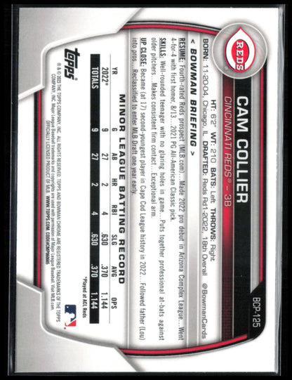 Cam Collier 1st Bowman