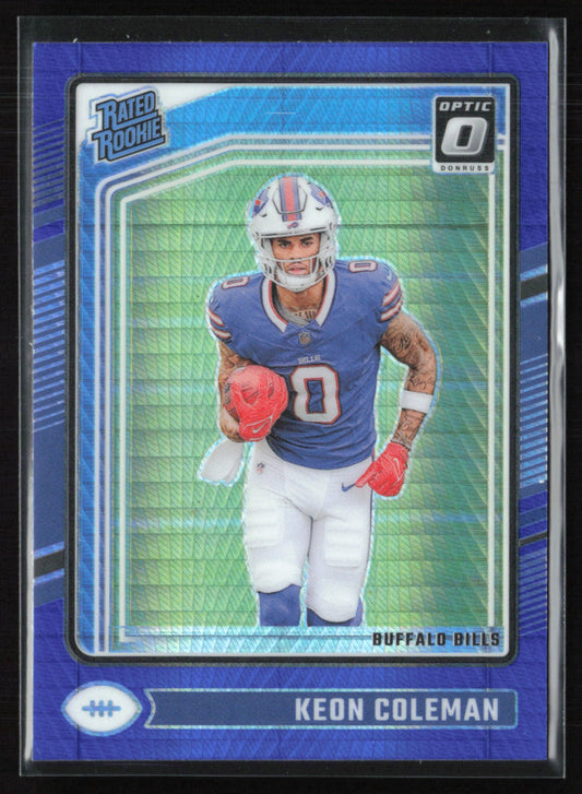 Keon Coleman RC Blue Hyper
