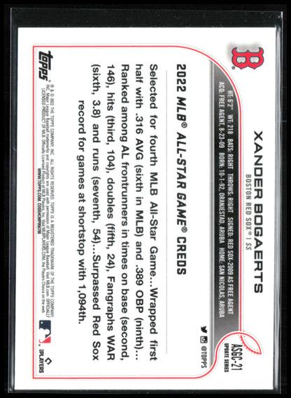 Xander Bogaerts ASG Refrator