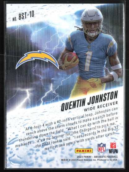 Quentin Johnston RC By Storm