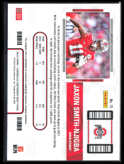 Jaxon Smith-Njigba RC College Ticket