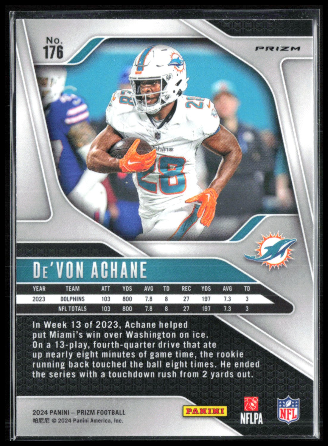 De'Von Achane Neon Green Pulsar