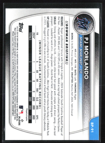 PJ Morlando 1st Bowman