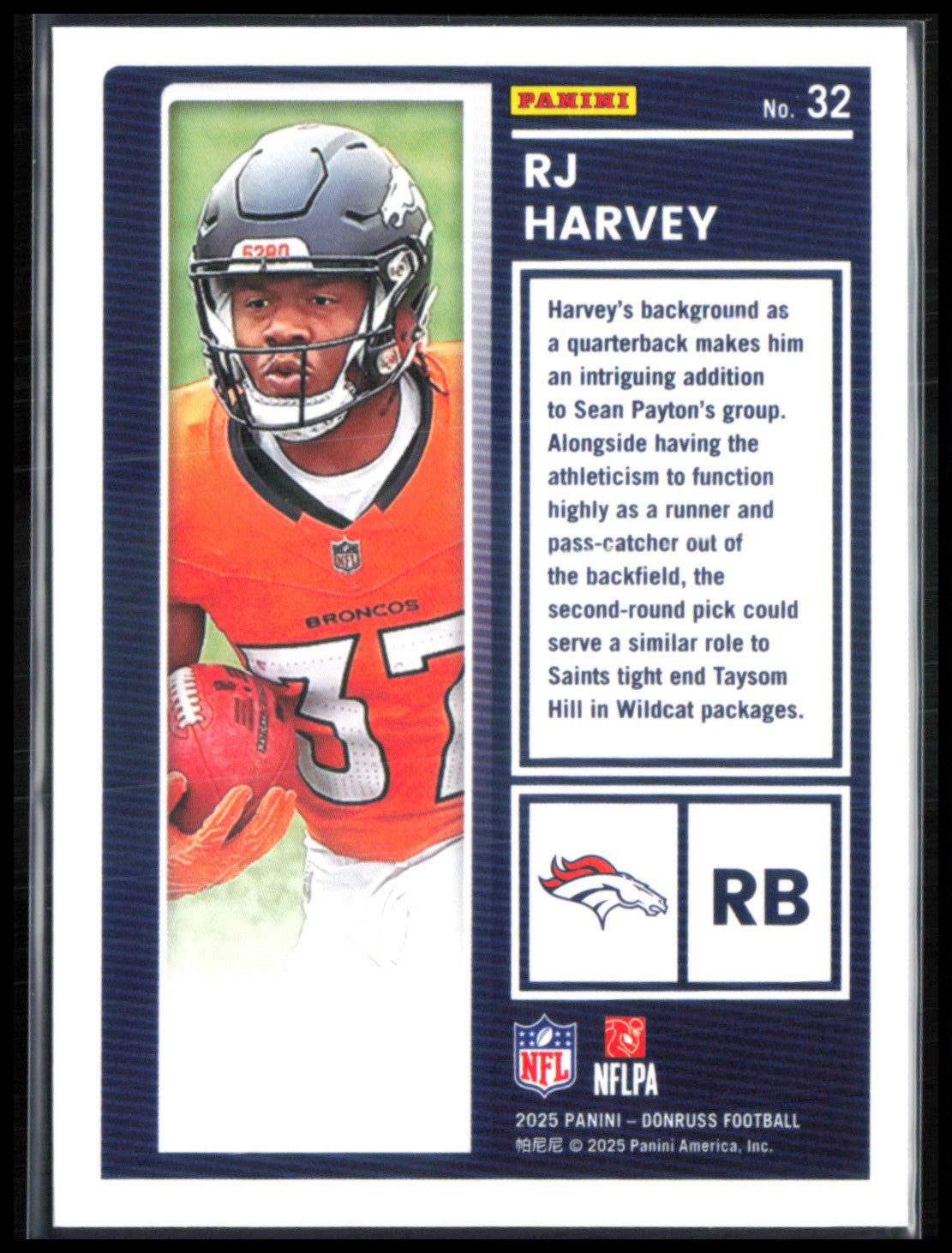RJ Harvey RC The Rookies