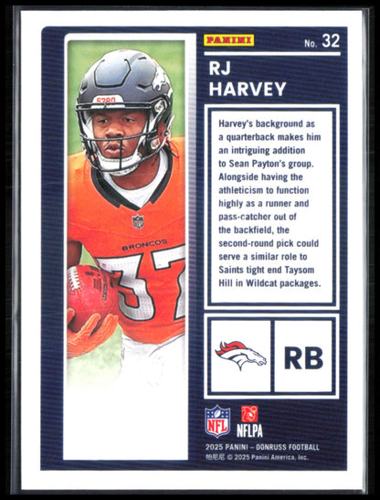 RJ Harvey RC The Rookies
