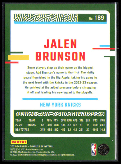 Jalen Brunson Green Laser