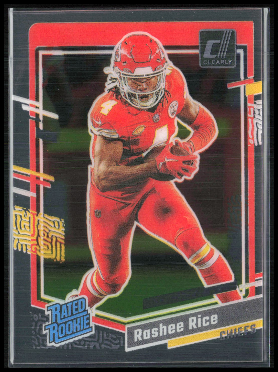 Rashee Rice RC 2023 Clearly Donruss