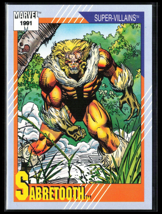 Sabretooth 1991 Marvel Impel
