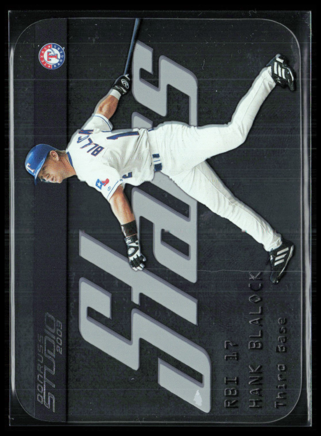 Hank Blalock 2003 Donruss Studio Stars