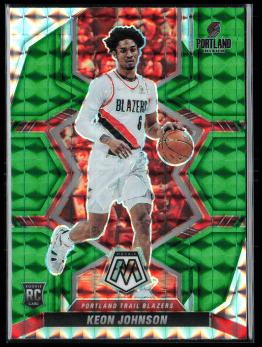 Keon Johnson RC Green Mosaic