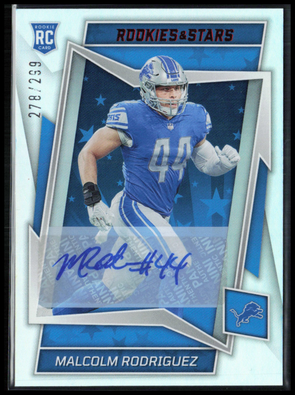 Malcolm Rodriguez RC Auto /299 Dollar Box