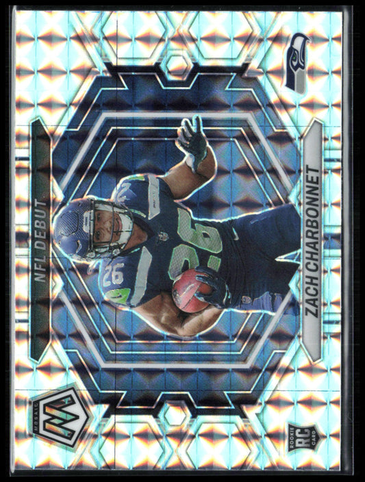 Zach Charbonnet RC Debut Mosaic Prizm