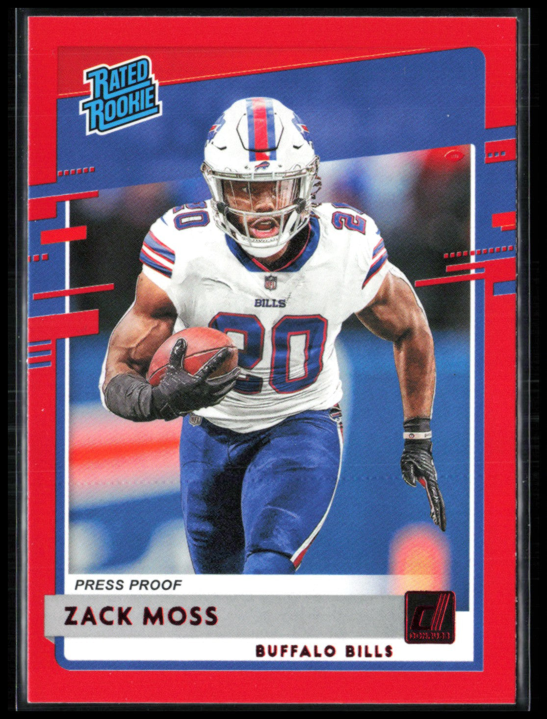 Zack Moss RC Press Proof Red