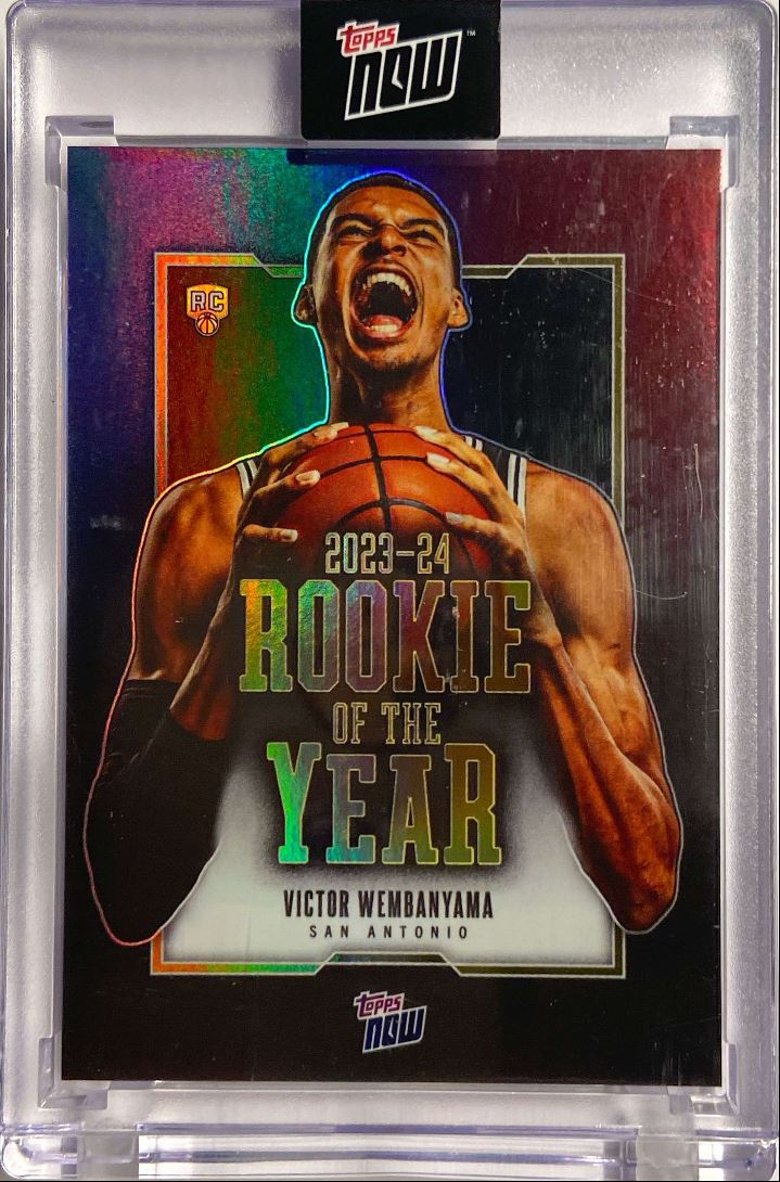 Victor Wembanyama RC 2023-24 Topps Now Rookie of the Year