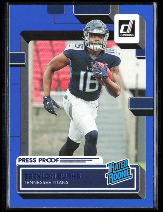 Treylon Burks RC Press Proof Blue