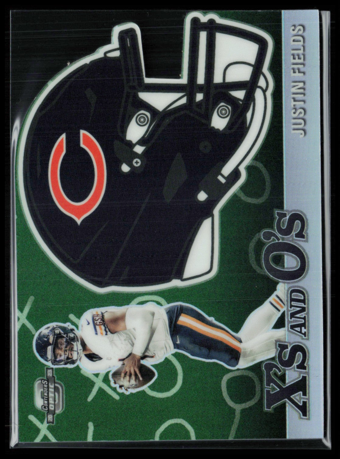 Justin Fields X's and O's Die-Cut