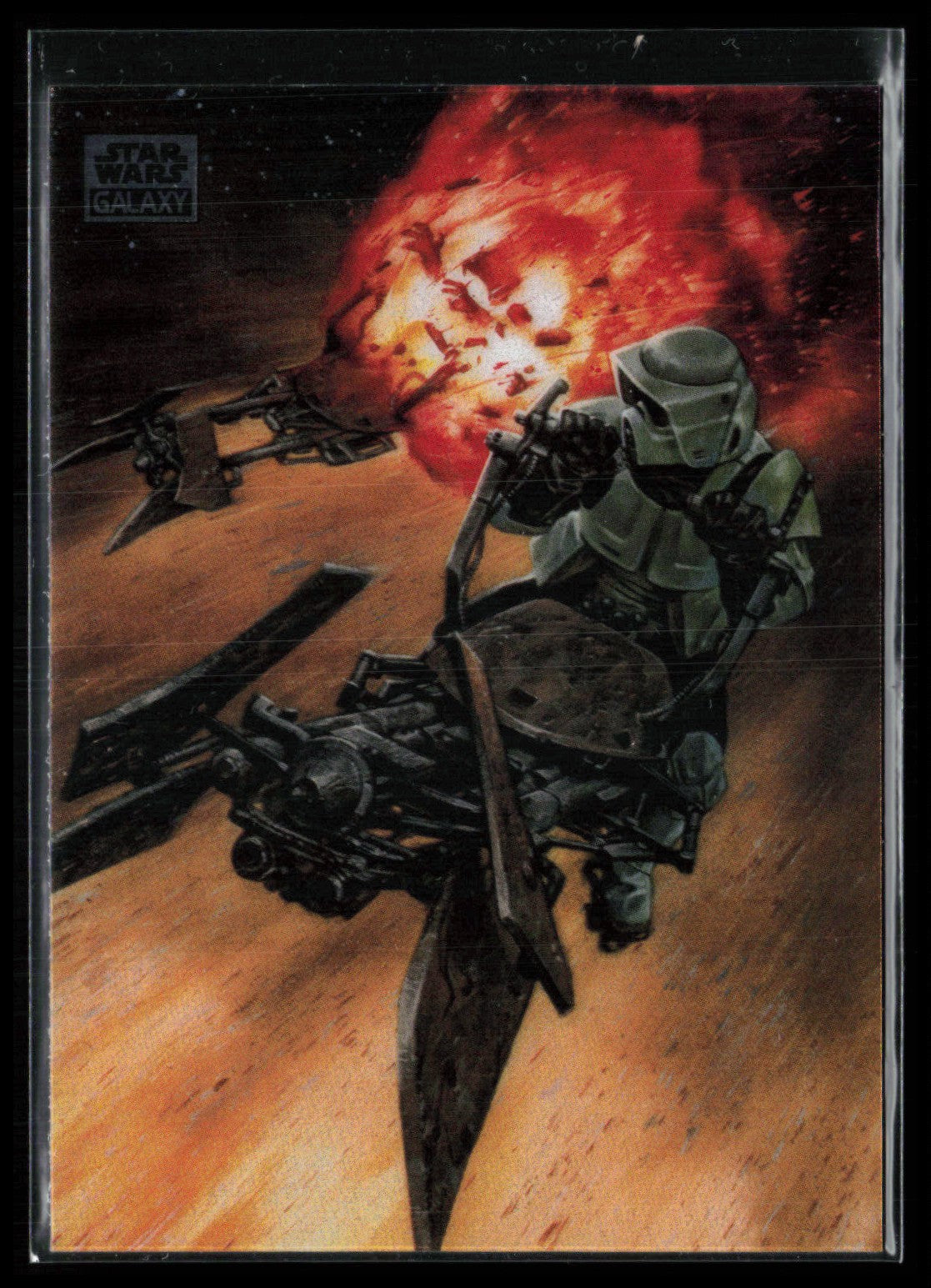 Biker Scout Down 2024 Star Wars Galaxy Topps Chrome