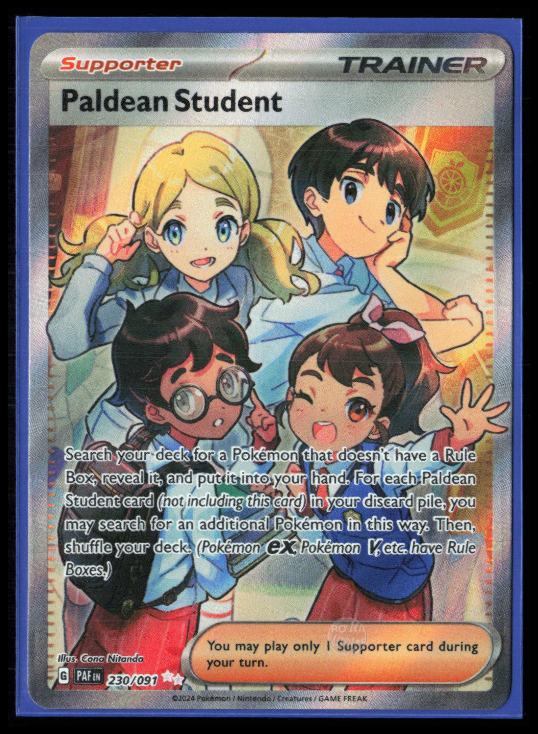 Paldean Student Trainer Illustration