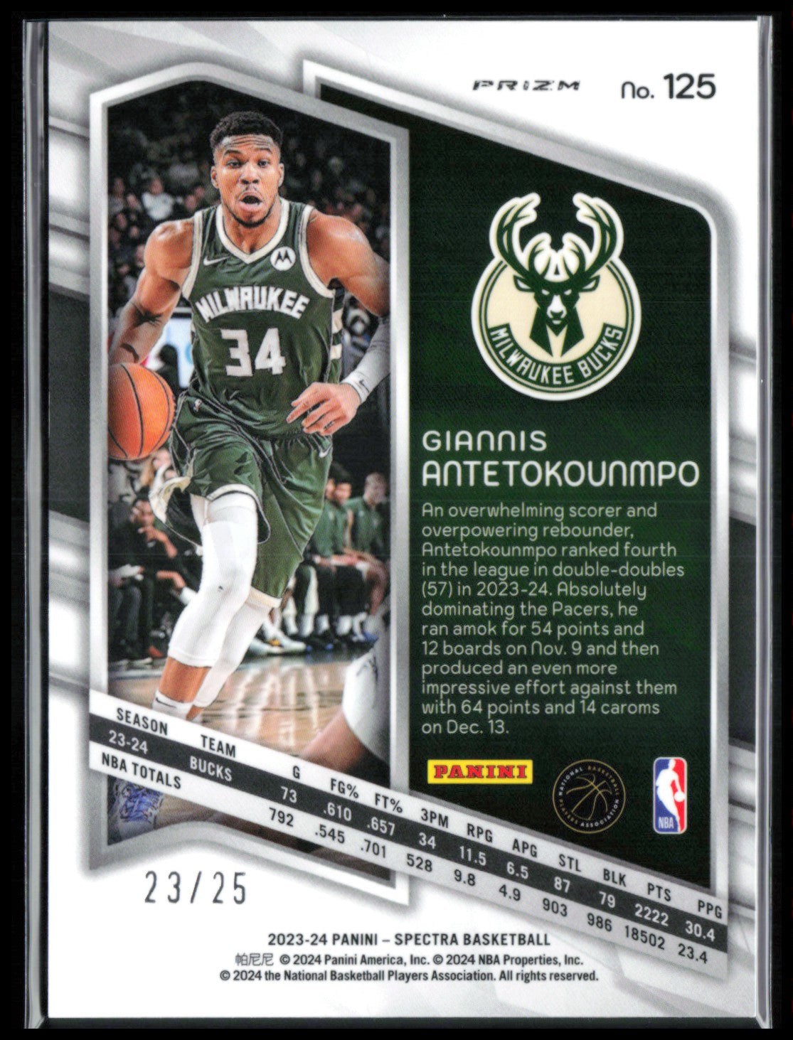 Giannis Antetokounmpo /25 Meta Neon Marble Mojo