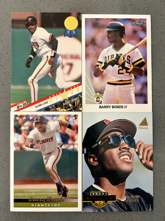 4-Card Barry Bonds Lot #154