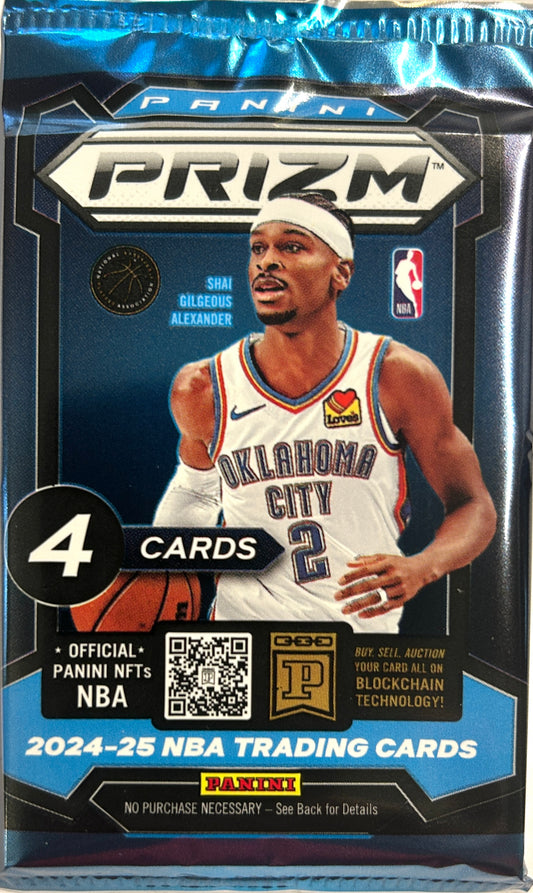 2024-25 Panini Prizm NBA Single Pack (From Blaster, 4 Cards)