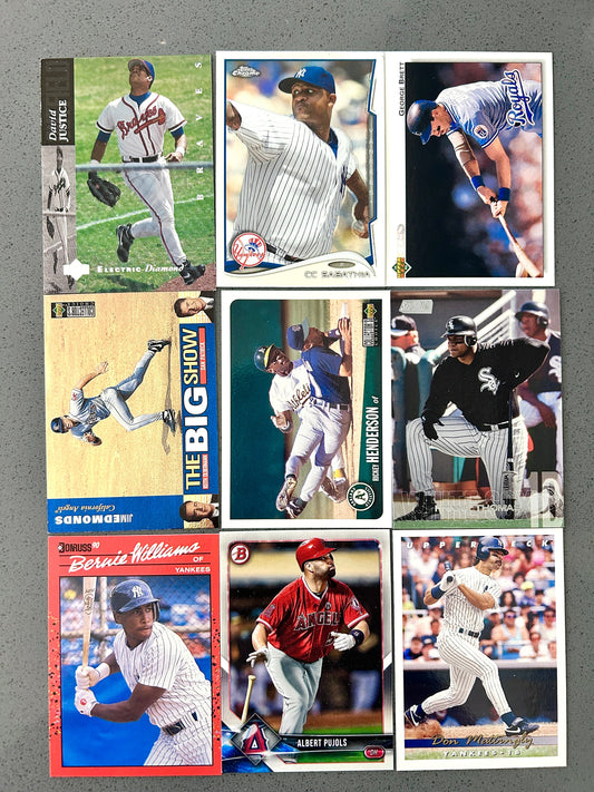 9-Card Mixed Baseball Lot #069