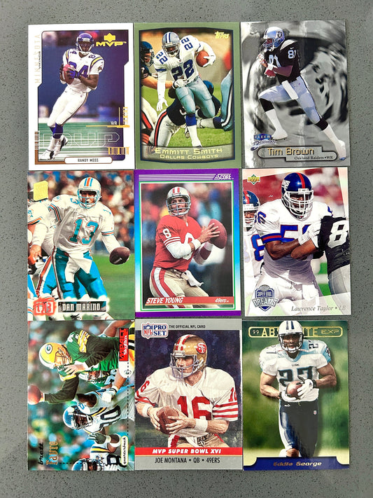 9-Card Mixed Football Lot #070