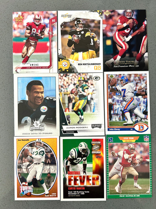 9-Card Mixed Football Lot #079