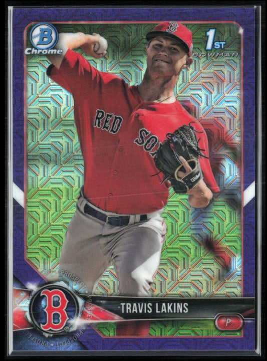 Travis Lakins 1st Bowman Purple Mojo /250