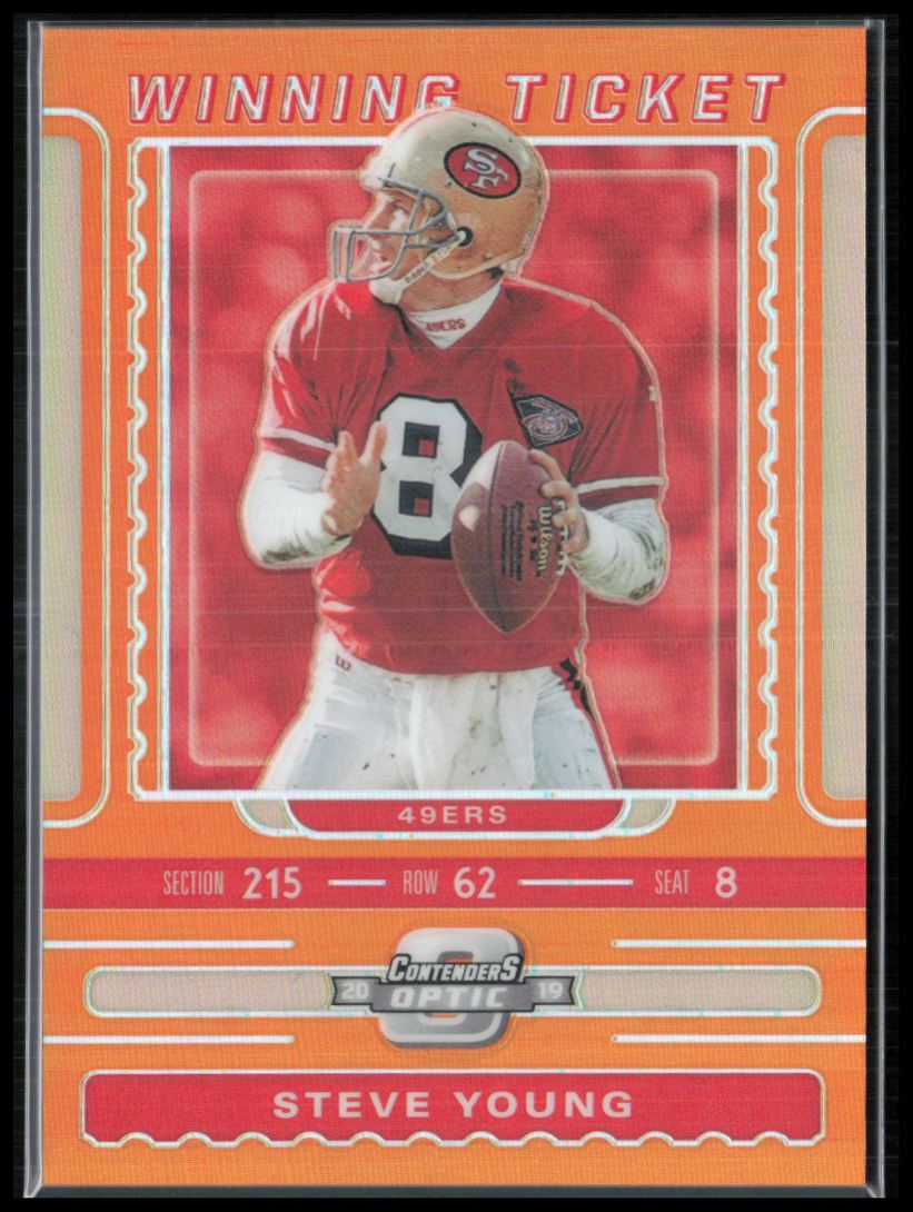 Steve Young Orange Holo /50 Winning Ticket