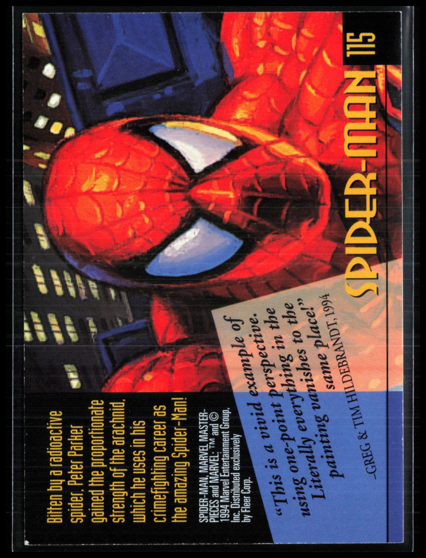 Spider-Man 1994 Marvel Masterpieces #115