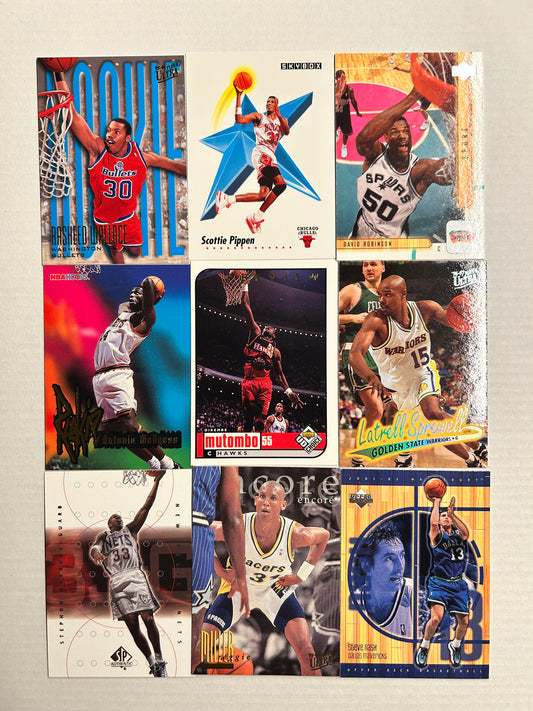 9-Card Mixed Basketball Lot #003