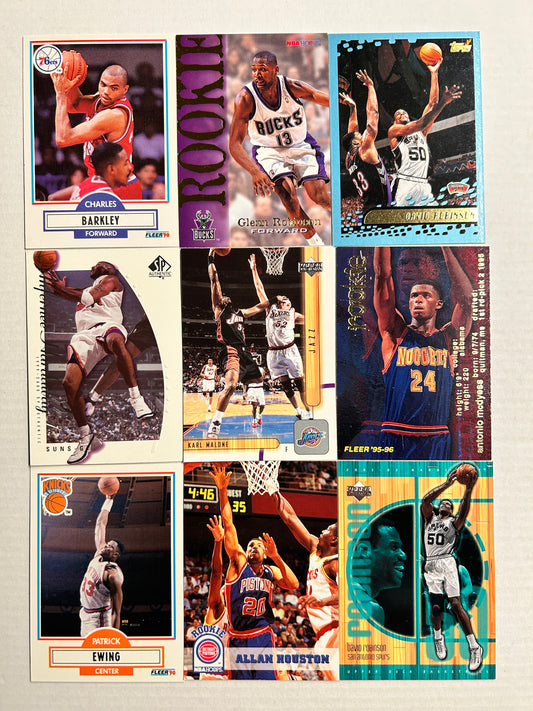 9-Card Mixed Basketball Lot #004