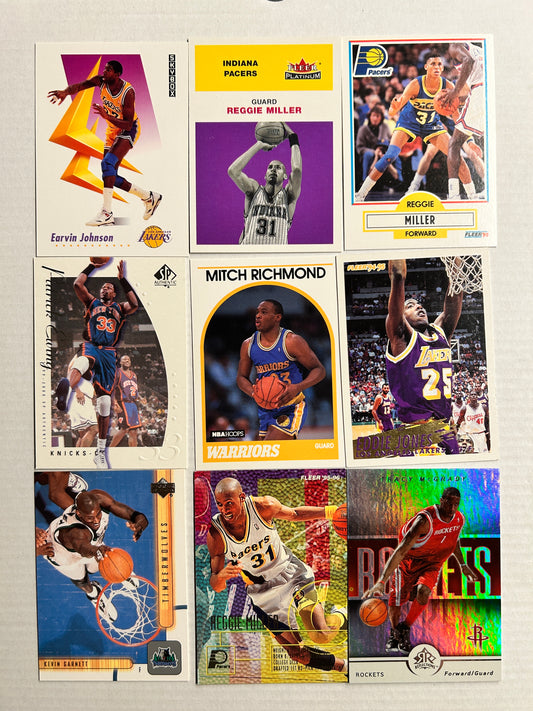 9-Card Mixed Basketball Lot #006