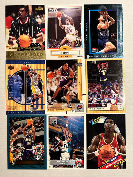 9-Card Mixed Basketball Lot #014