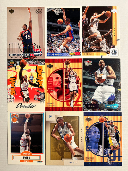 9-Card Mixed Basketball Lot #018
