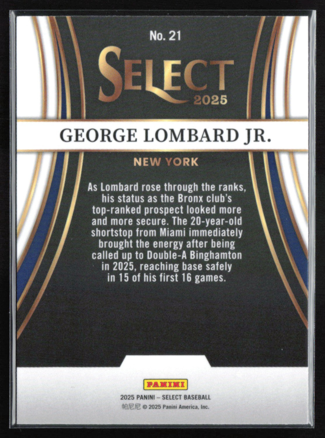 George Lombard Jr Prospect