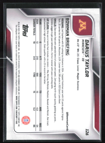 Darius Taylor 1st BOwman Pink Raywave