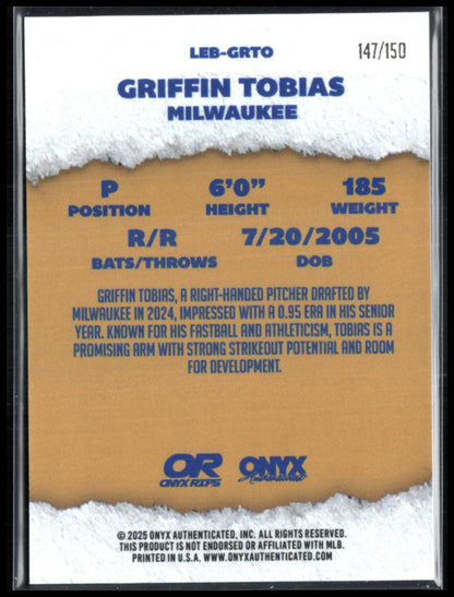 Griffin Tobias Auto /150 Blue Onyx Rips