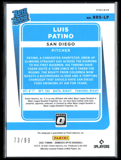 Luis Patino RC Auto Blue Mojo /99