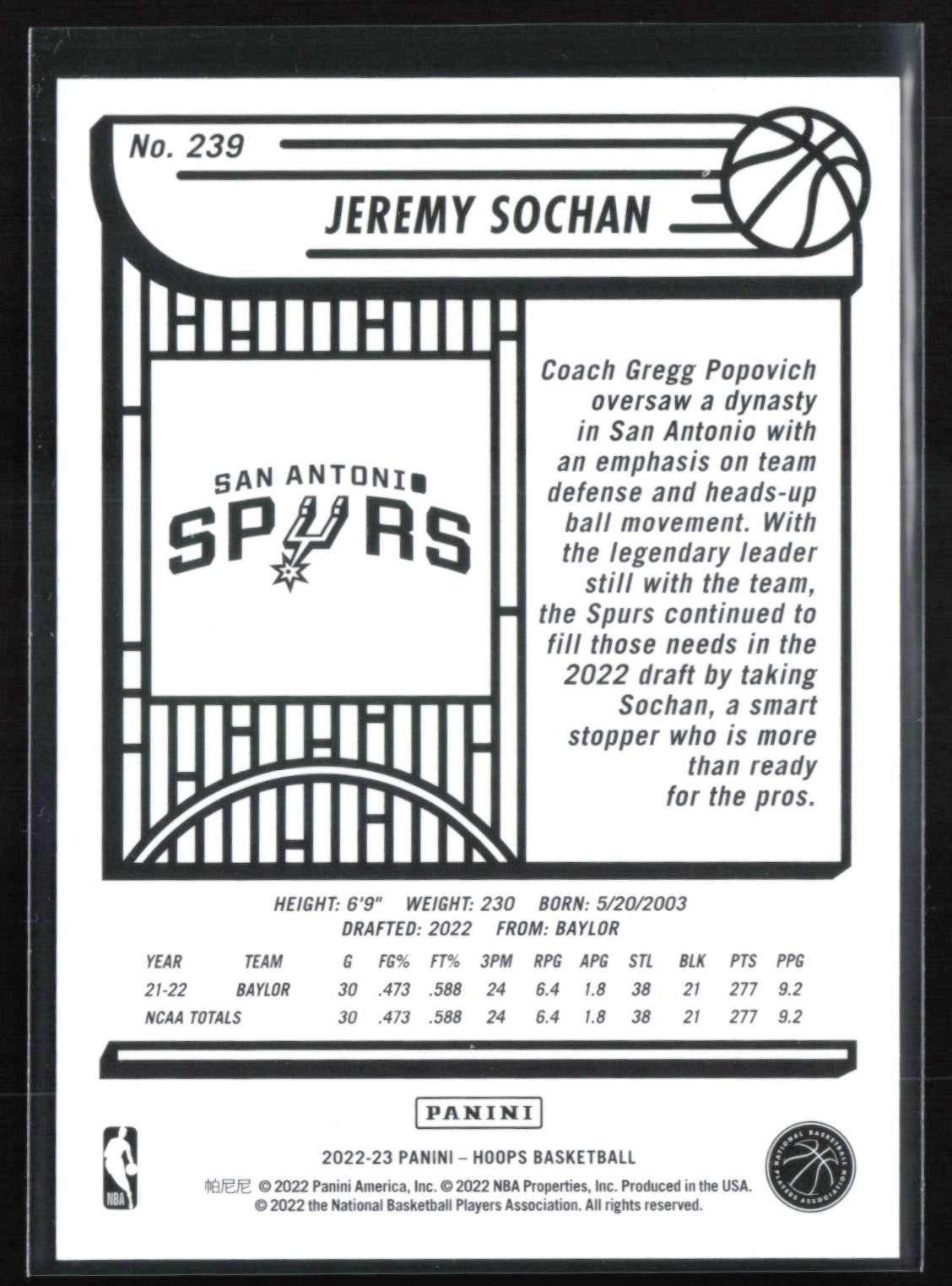 Jeremy Sochan RC